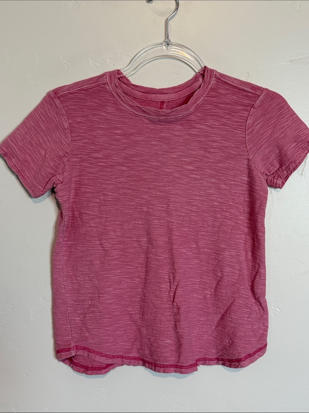Pilcro Anthropologie Pink Short Sleeve Tee Casual Lightweight Heather Top XXS